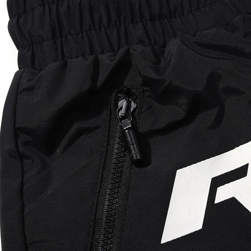 

Black Blue Stitching Rhude Shorts Hip-Hop Casual Drawstring Zip Pocket Inside Mesh High Quality Reflective Rhude Shorts