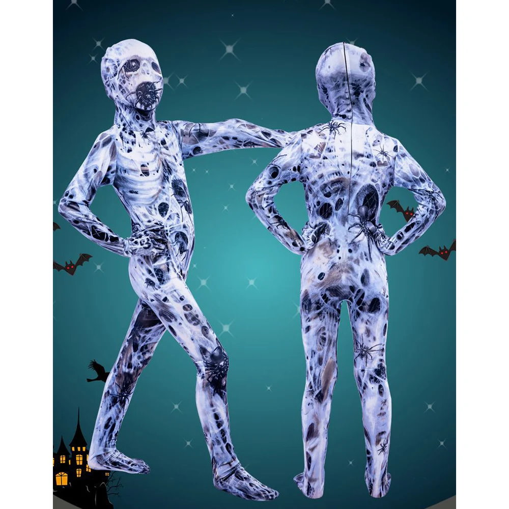 Детский костюм для пауков косплея мальчиков и девочек