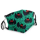 Mothman зеленый ночное многоразовые унисекс маска для лица для взрослых Сверхъестественное против дымки пыли Защитная крышка респиратор рот муфельная печь