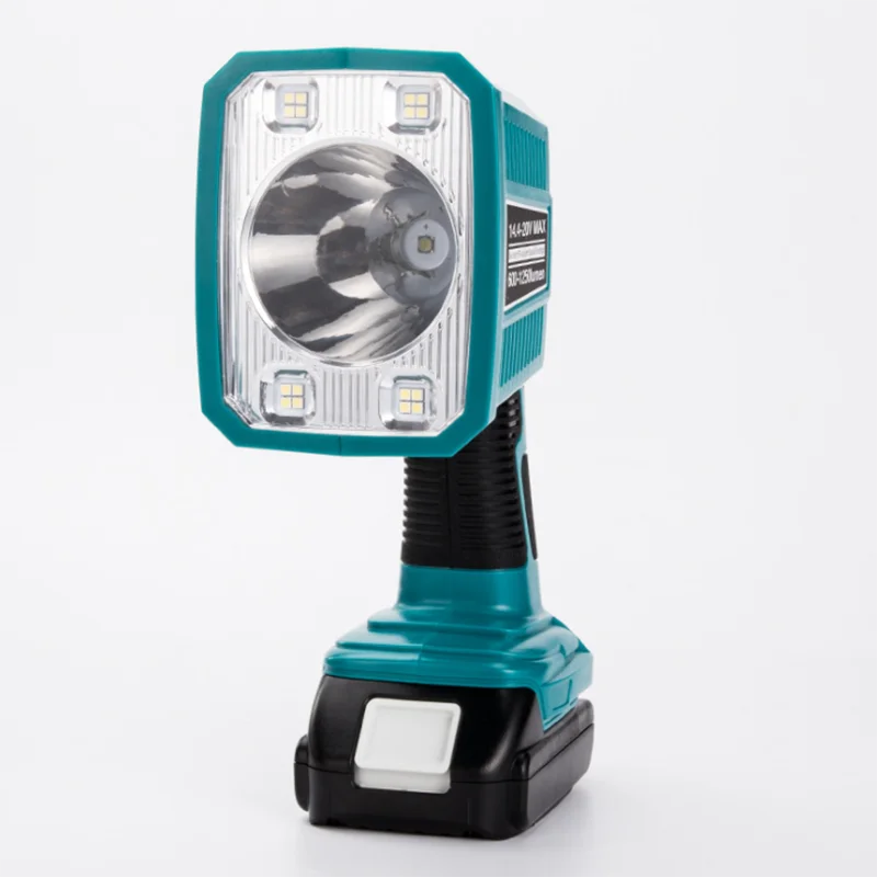

Светодиодный рабочий светильник для Makita 18 в, BL1830, BL1840, литиевая батарея, беспроводсветильник вспышка с USB, уличсветильник прожектор (без бата...