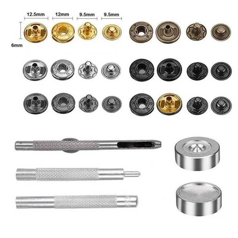 20 комплектов кнопок + инструменты для ручной установки аксессуары