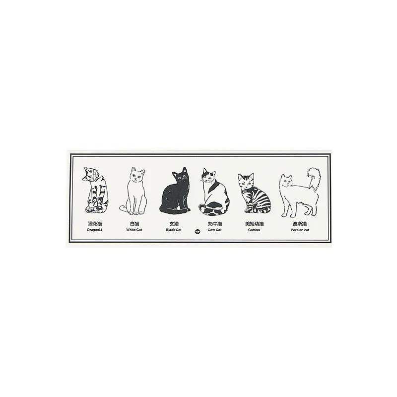 6 PCS/set Animal map DIY wooden rubber cat rabbit stamp set Crafts diy Handmade decal scrapbooking Photo Album | Канцтовары для