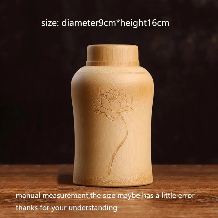 Бамбуковая чайная банка ручной работы контейнер для хранения кофейных зерен