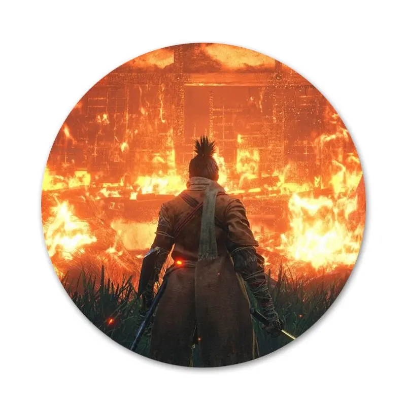 

sekiro shadows die twice Icons Pins Badge Decoration Brooches Metal Badges For Backpack Decoration