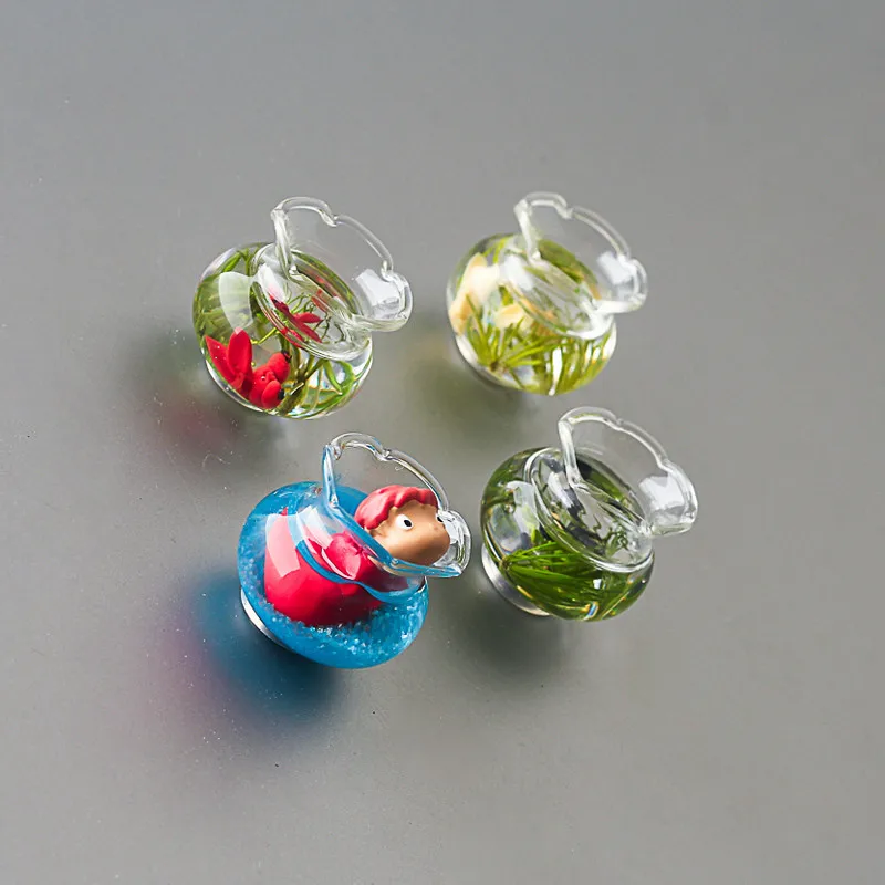 ZOCDOU красные волосы для девочек золотая рыбка магниты украшения холодильника