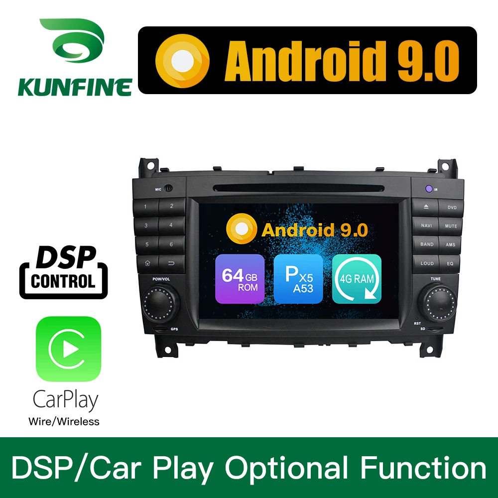 Android 9 0 Восьмиядерный 4 Гб ОЗУ 64 ПЗУ автомобильный DVD GPS навигатор мультимедийный