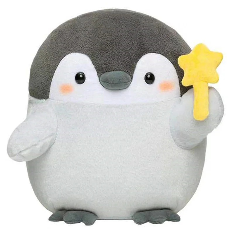 

Cute Koupen Chan Penguin With Star Stick Big Plush Toy 55cm Soft Pillow Cushion Stuffed Kids Dolls Baby Children Christmas Gifts