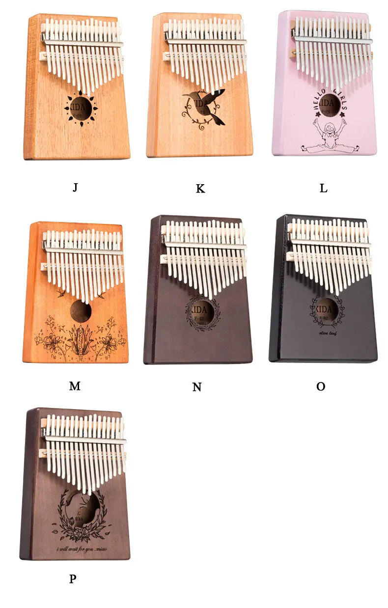 Kalimba 17 клавишное фортепиано Красивые Музыкальные инструменты красное дерево большой палец пианино популярный новичок дать 1 набор аксессуаров