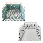 Новый Бампер для детской кроватки, цельный забор для детской кроватки, безопасный для кожи Хлопковый бампер для защиты кровати, постельное белье для новорожденных