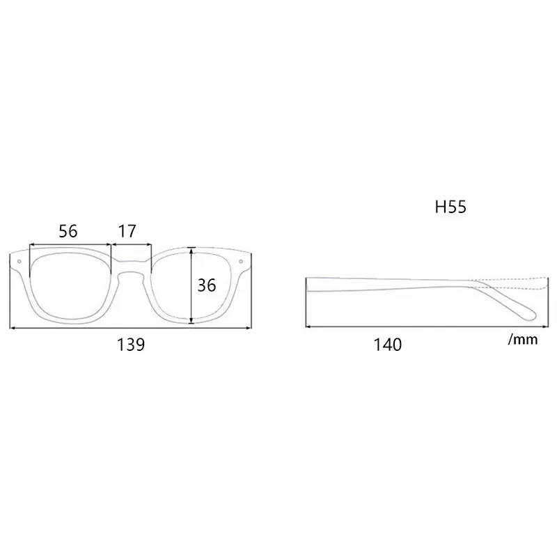 Мужские Полуободковые оправы для очков близорукости из нержавеющей стали с