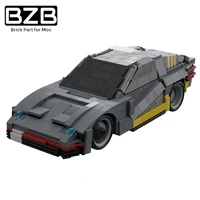 bzb moc creative city car speed racing high tech super car building block model kids diy educational toys birthday best gifts