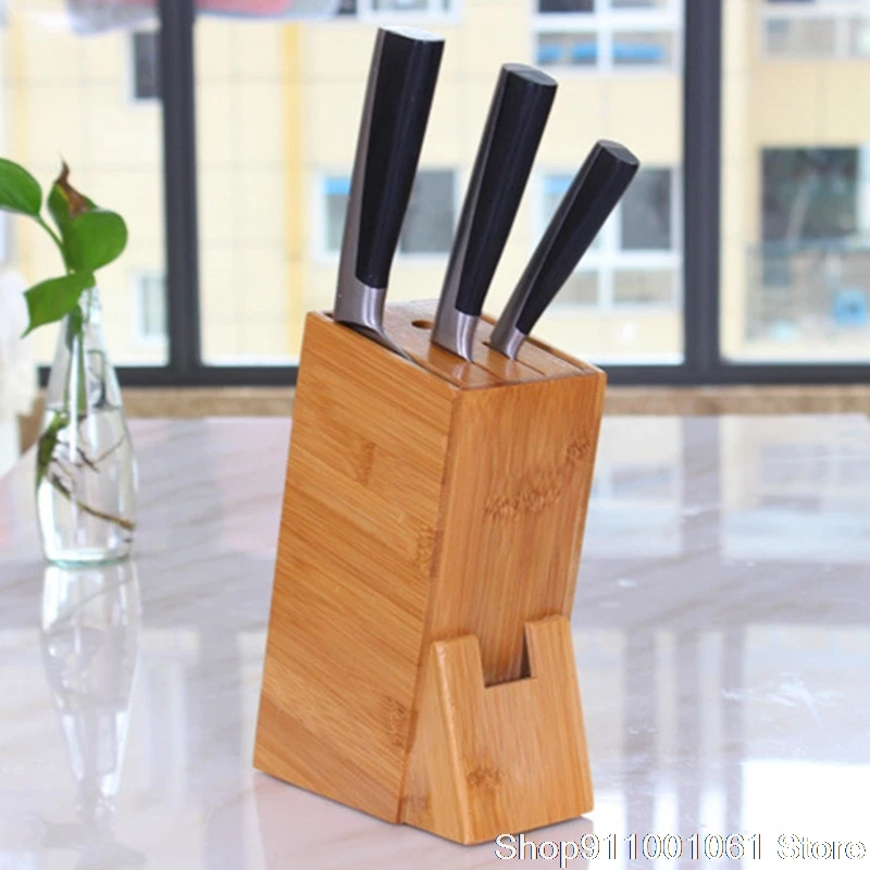 Bamboo Wood Knife Holder Kitchen Supplies Storage Tool Shelf Chopstick Multi-function Rack | Дом и сад