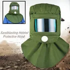 Защитный Пескоструйный шлем с большим экраном для просмотра дыхательный клапан Защита от пыли