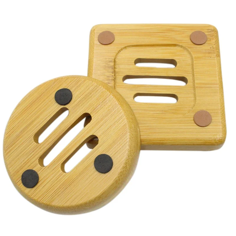 

New Wooden Soap Tray Drainer Soap Dishes Bathroom Soap Holder Shower Soap Stand Storage Box