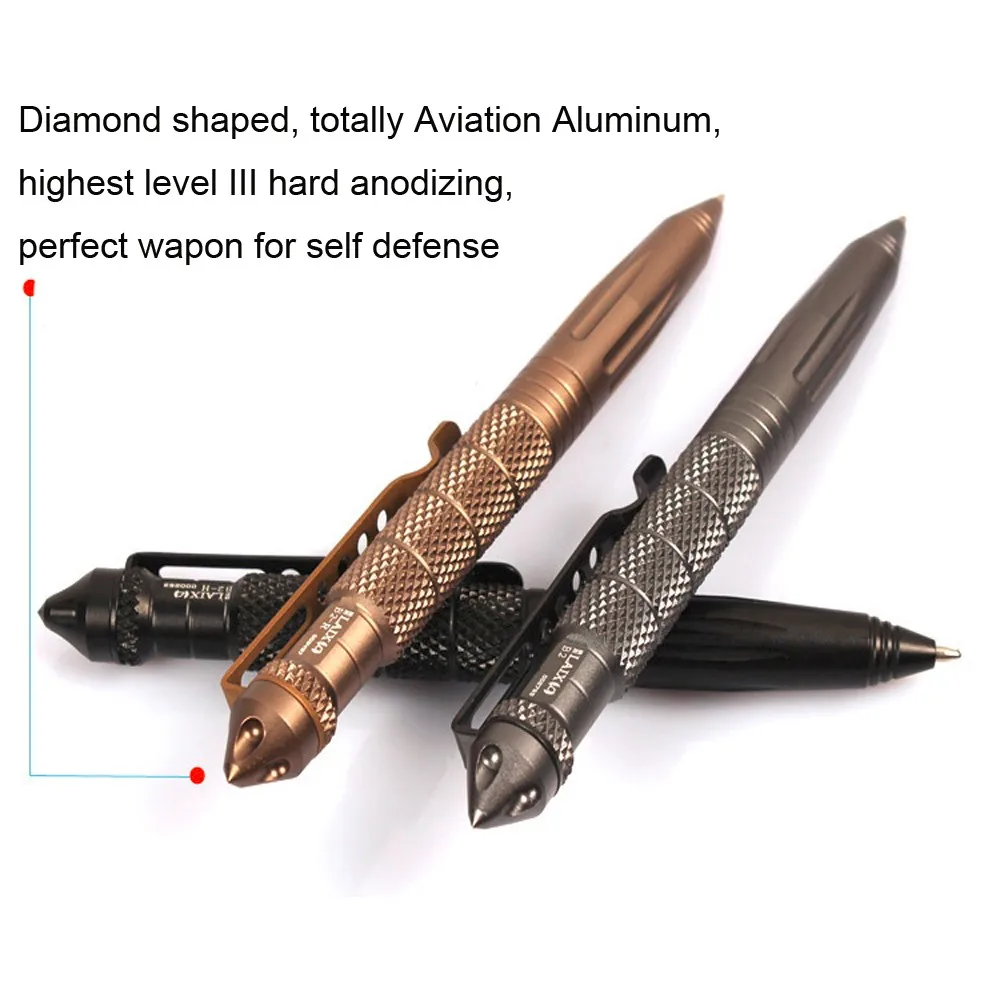 1PCS multi-function tactical pen tungsten steel rotating neutral tool window glass metal ball multifunction |