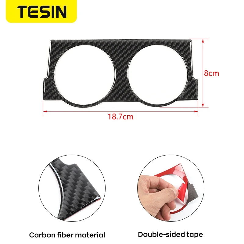 TESIN Soft Carbon Fiber Car 4WD Four-Wheel Drive Switch Panel Decoration Sticker Interior Accessories for Toyota 4Runner 2010+ | Автомобили