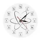 Химия классная комната, для стен искусство химический элемент периодические настенные часы химические символы современный минимализм настенные часы подарок для учителя