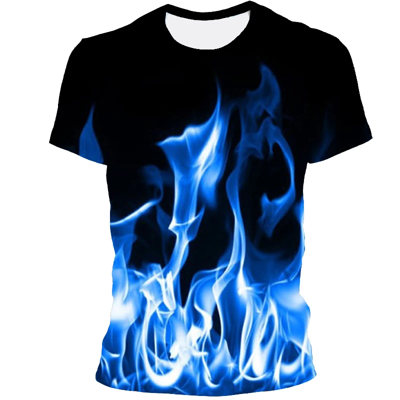

Flame style new fashion men hip-hop leisure high-quality fabric soft and comfortable quick dry breathable 3D