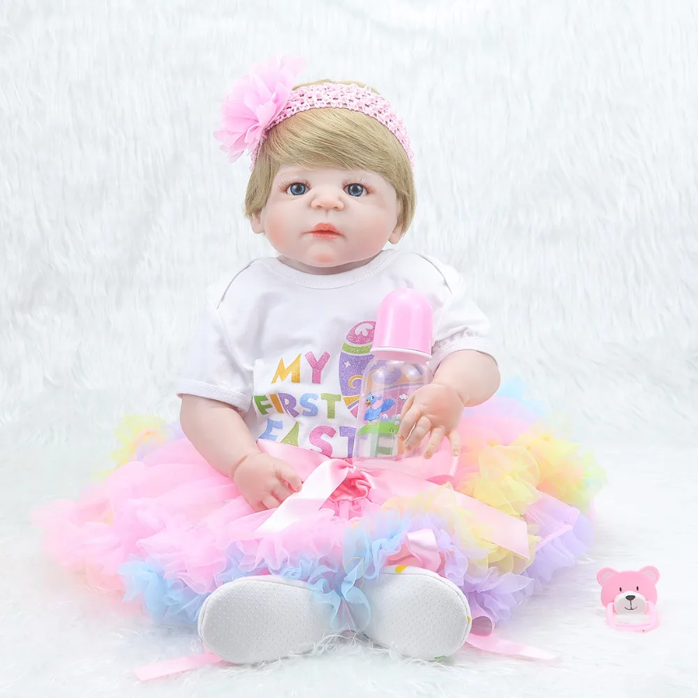 Куклы Новорожденные силиконовые 55 см реалистичные мягкие и удобные
