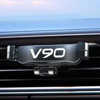 car phone holder portable car holder car air vent clip gravity auto phone holder for volvo v90 2022 2016 for iphone for samsung