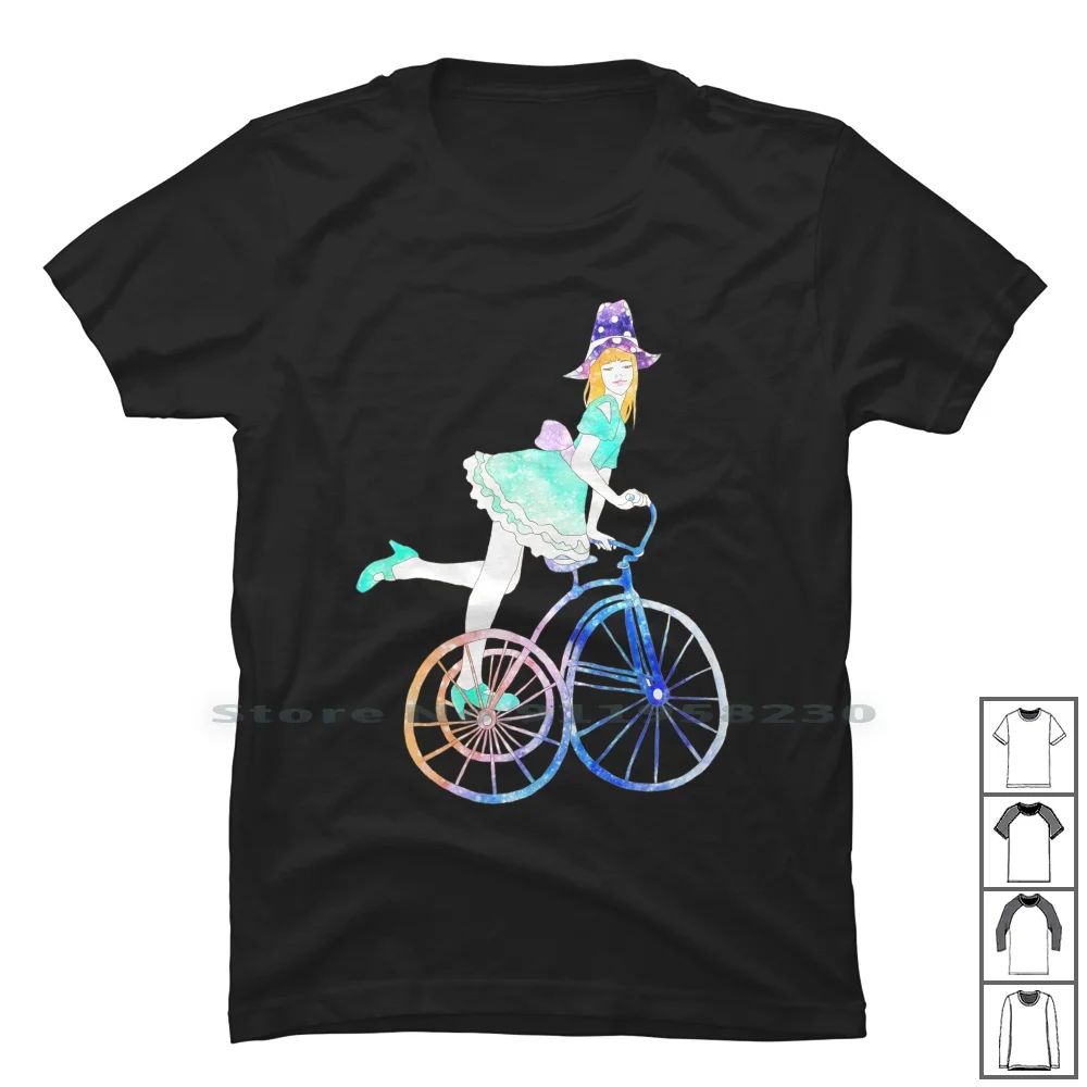 Cycling Beauty T Shirt 100% Cotton Popular Beauty Cling Oman Beau