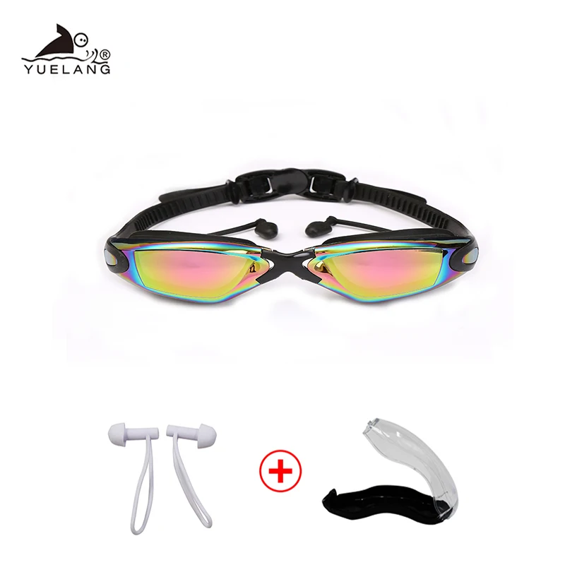 Очки для плавания профессиональные прочные силиконовые очки Анти туман УФ