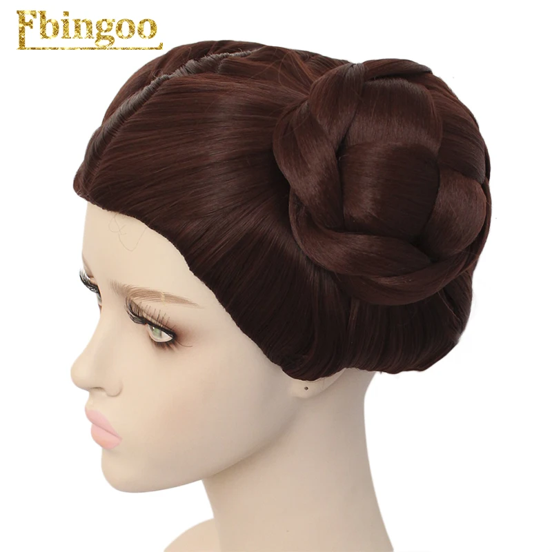 Парик для косплея Ebingoo Cap + Star Wars принцесса Лея органа соло с искусственной кожей