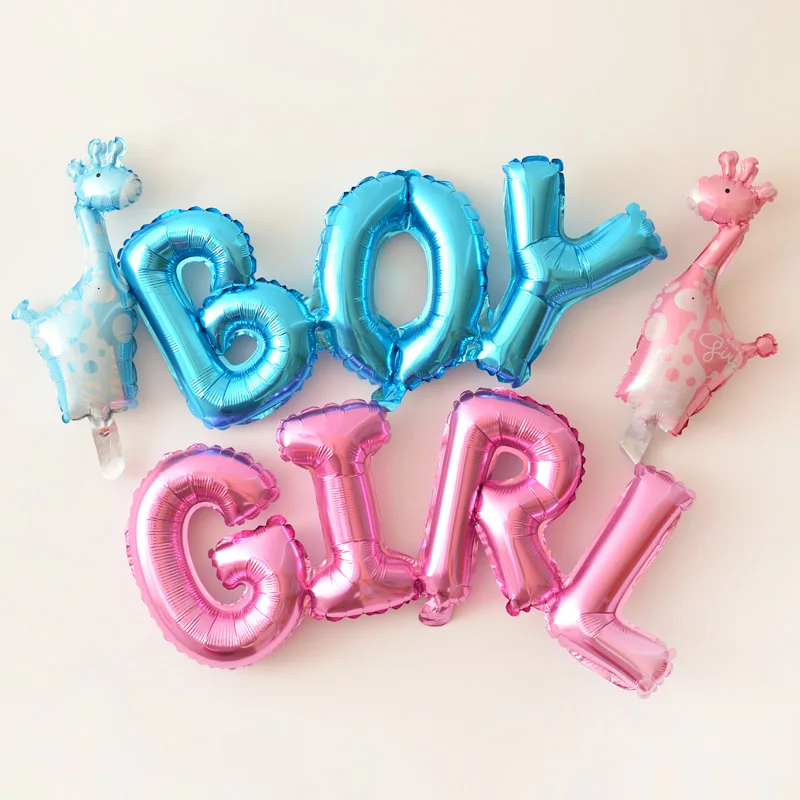 

Link Baby Boy Girl Letter Foil Balloons Baby Shower Birthday Wedding Party Large Size Connect Baby Alphabet Air Balaos Decor New