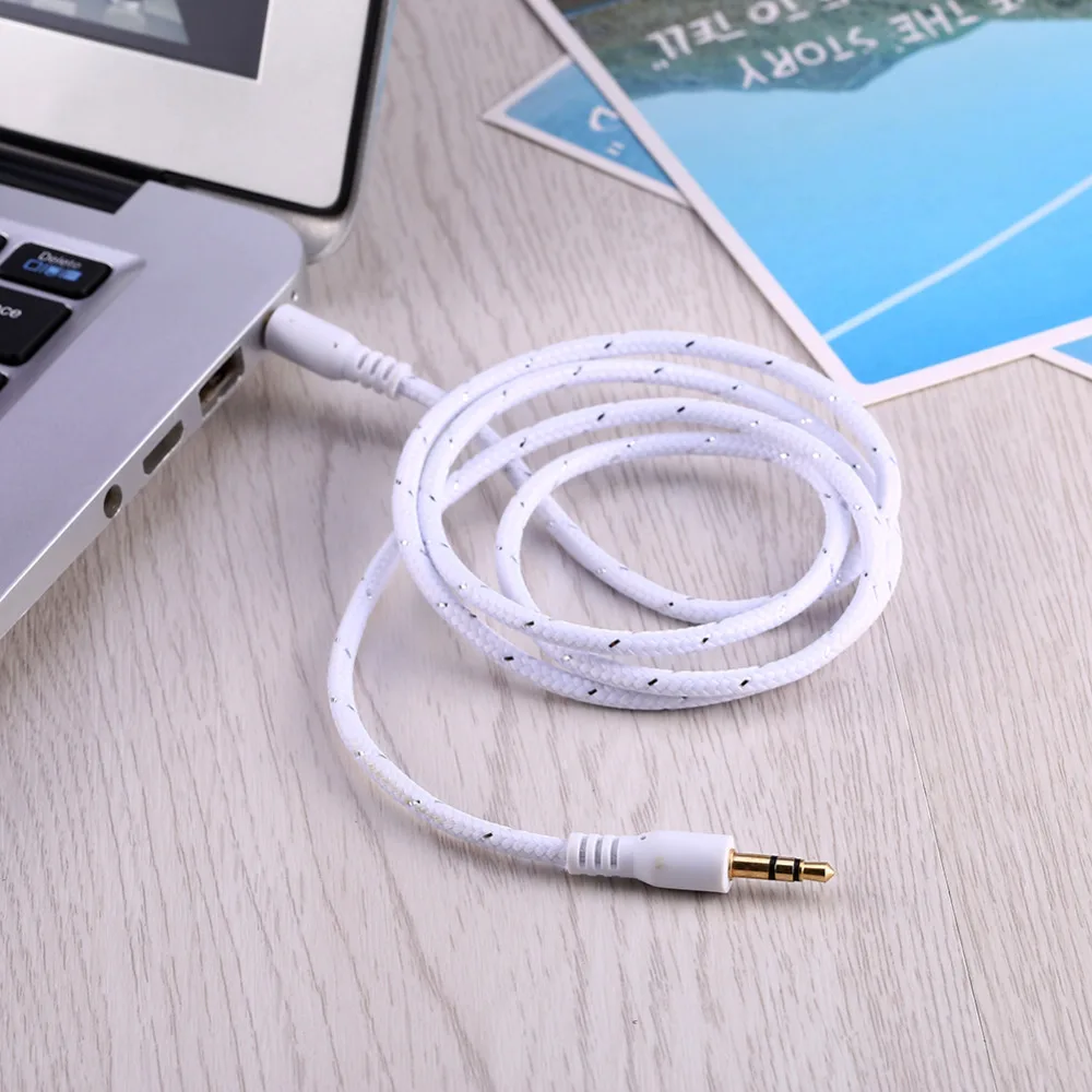 3 фута 1 м 3,5 мм штекер в штекер стерео с разъемом AUX кабель Шнур для AUX MP3 для iPod автомобиля для iPhone ТВ телефон адаптер