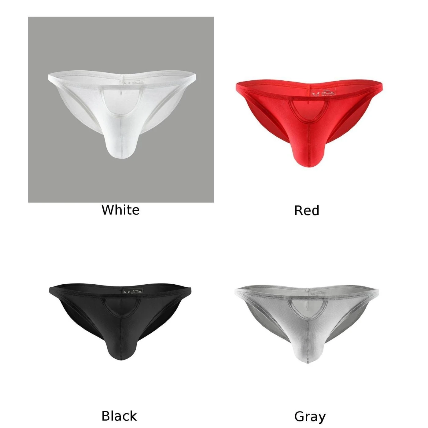 Мужское нижнее белье однотонные повседневные трусы-боксеры с низкой талией |