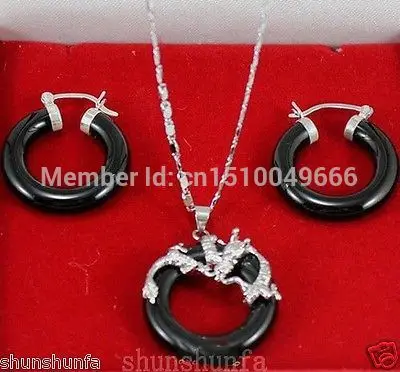 Горячая Распродажа хорошая доставка &gt&gt&gt ювелирные изделия черный нефрит