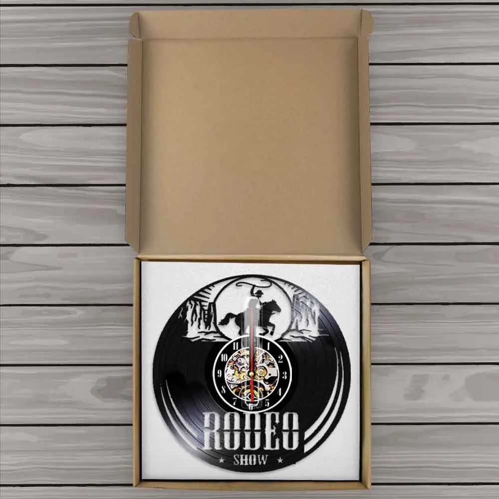 Настенные часы Freedom Rider Rodeo Guy винтажные ковбойские настенные с виниловой
