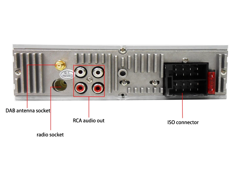 ISO Connector 1 Din автомагнитола DAB Авторадио Bluetooth Авто Аудио Стерео RDS AM FM MP3 USB SD Aux-in-dash ISO головное устройство PHYEE SX-MP3520DAB - Цвет: ISO Connector