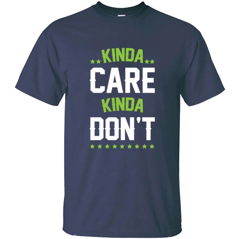 Crazy Kind Care Don't Mens футболка рубашка для отдыха мужская размера плюс S-5xl 100% хлопок