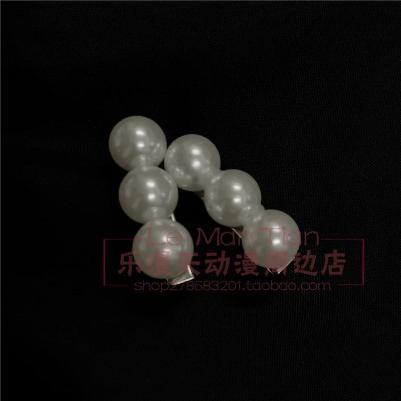 Аниме Луна Chibi Usa парик мультфильм Косплэй белый головные уборы с жемчугом