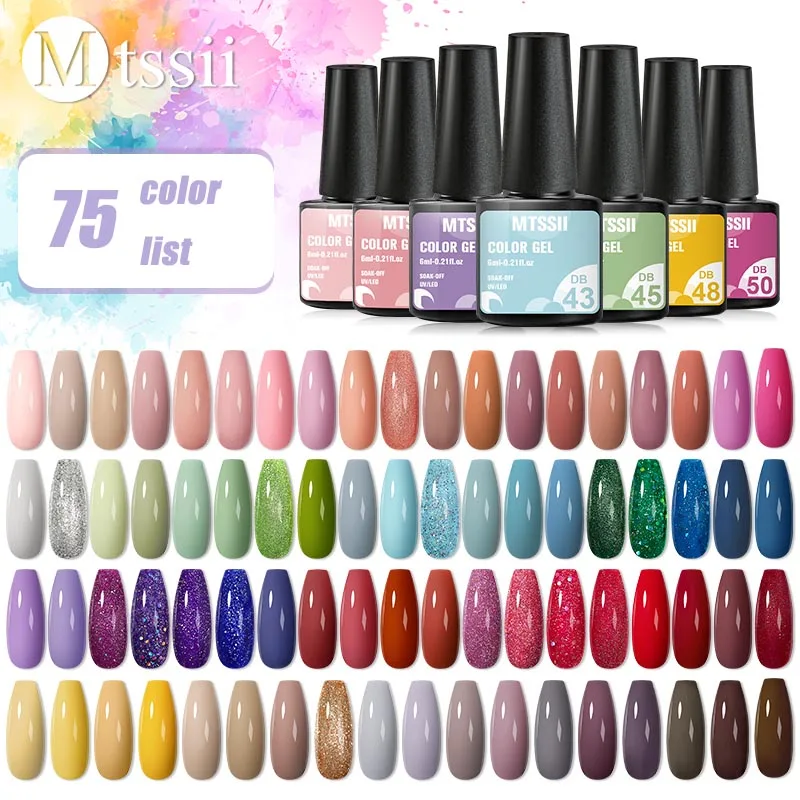 Фото Mtssii 30 шт. набор гель-лаков для ногтей многоцветный полуперманентный стойкий