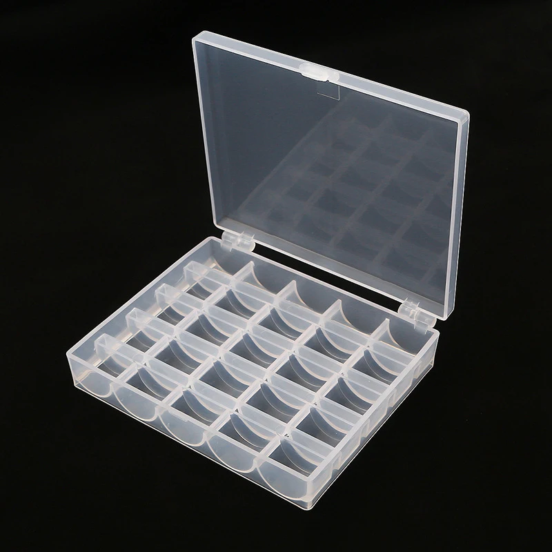 25 слотов Пустой Катушки коробка катушек швейная машина бобины чехол Чехлы уютное