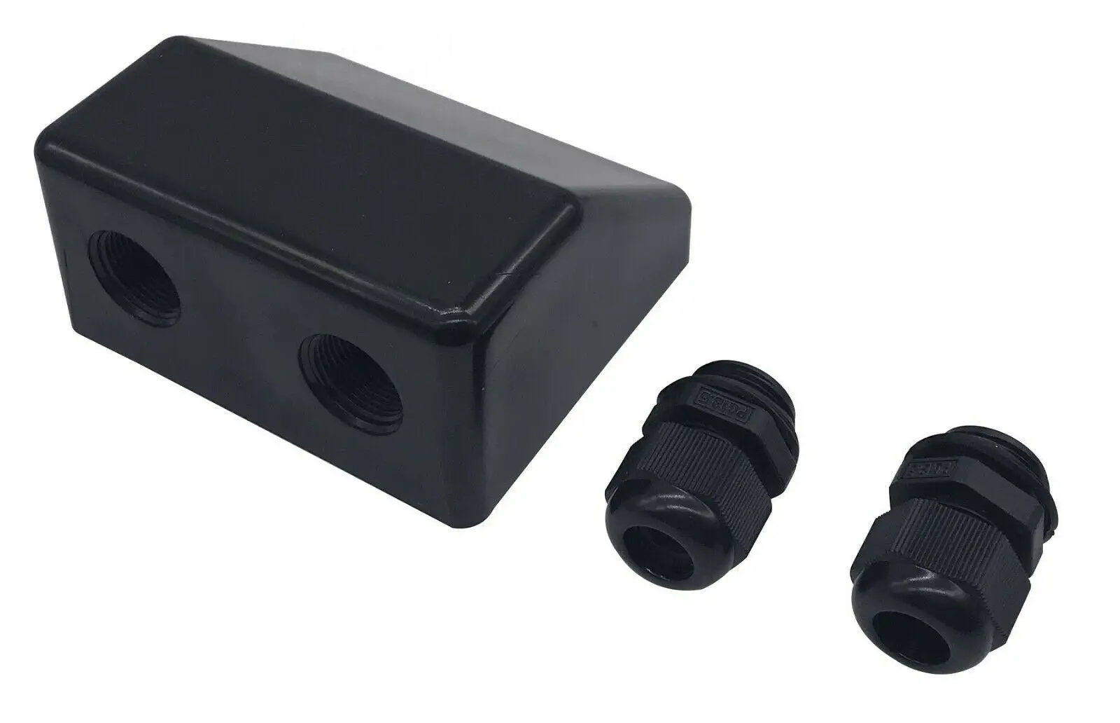 

ROOF double TWIN BLACK CABLE ENTRY GLAND SOLAR PANEL SATELLITE MOTORHOME CAMPER