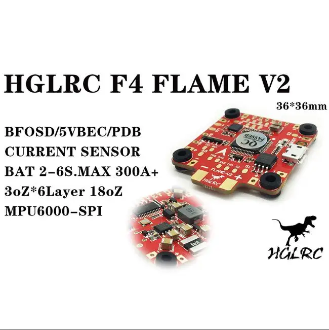 HGLRC F4 пламя V2 Конкурс версия управления полетом интегрированный OSD/гальванометр/BEC/PDB