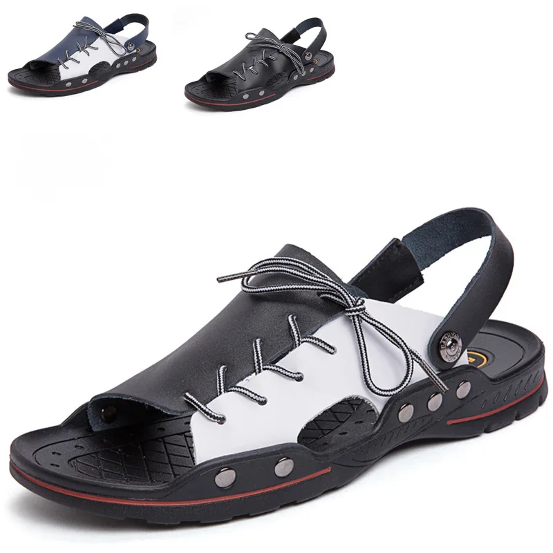 

2021 Big Size Men's Shoes Summer Cool Slippers Fashion Beach Shoes Flip Flops Casual Comfortable Sandals Male Outdoor Slipper