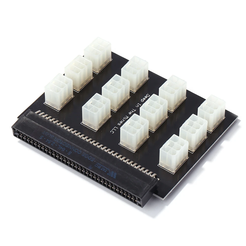 

Power Supply Connector Adapter Extender Card 1200FB UM Power Supply Breakout Board 12 Ports 6 Pin for BTC Mining