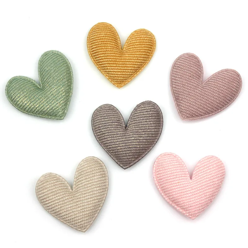 Аппликации в форме сердца детские золотые 4 8 см 24 шт. | Дом и сад