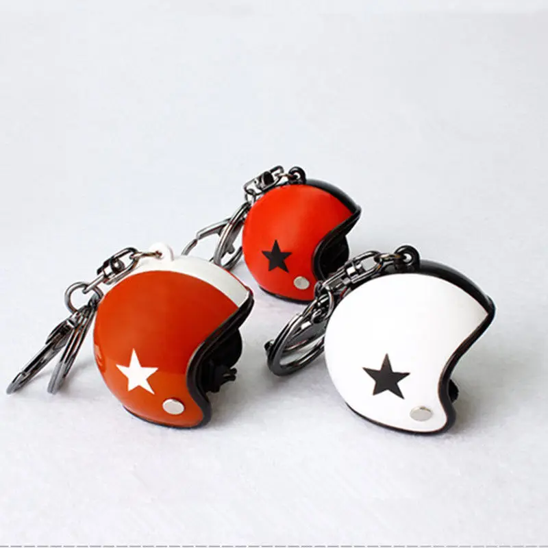 1 Buah Mode Kreatif Sepeda Motor Helm Gantungan Kunci Cincin Gantungan Kunci Gantungan Kunci Gantungan Kunci Tas Tangan Liontin Aksesori