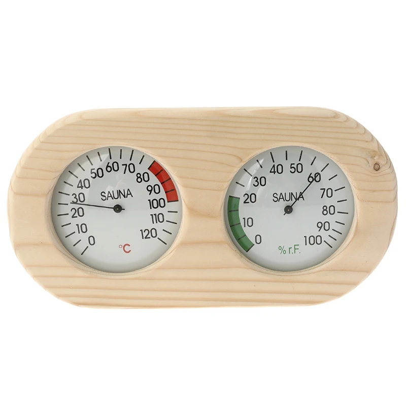

Wooden Sauna Thermometer Hygrometer Temperature Meter Sauna Room Sauna Climate Meter Measuring Station Sauna Thermometer LX9C
