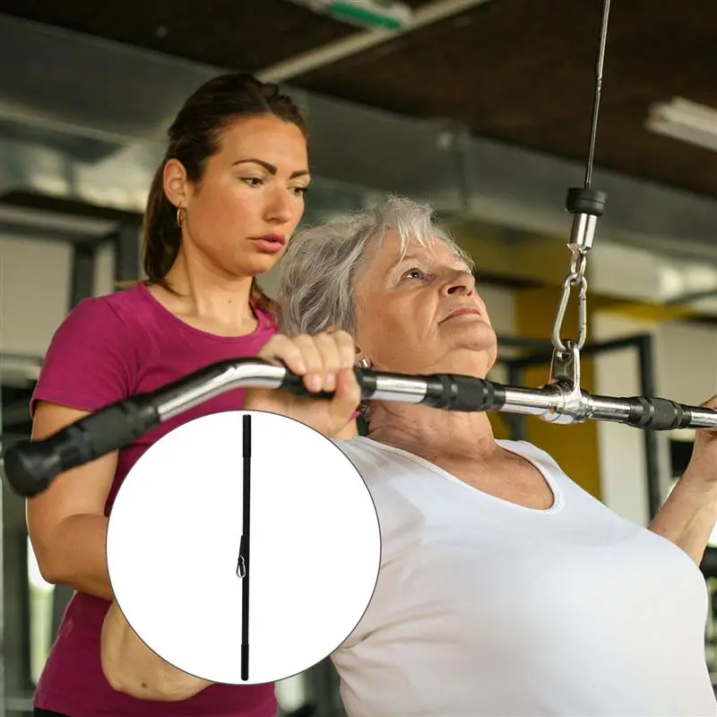 

99cm Pull Down Bar Fitness Pulldown Bar Tricep Press Down Cable Attachment Muscle Strength Training Tool