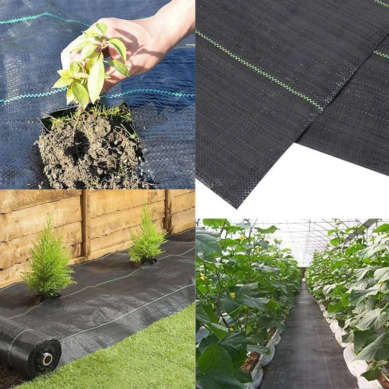 저렴한 정원 잡초 방제막 지면 커버 조경 직물 원예 매트 2M X 10M & 1M X 1M, 11Pcs 저렴한 정원 잡초 방제막 지면 커버 조경 직물 원예 매트 2M X 10M & 1M X 1M, 11Pcs