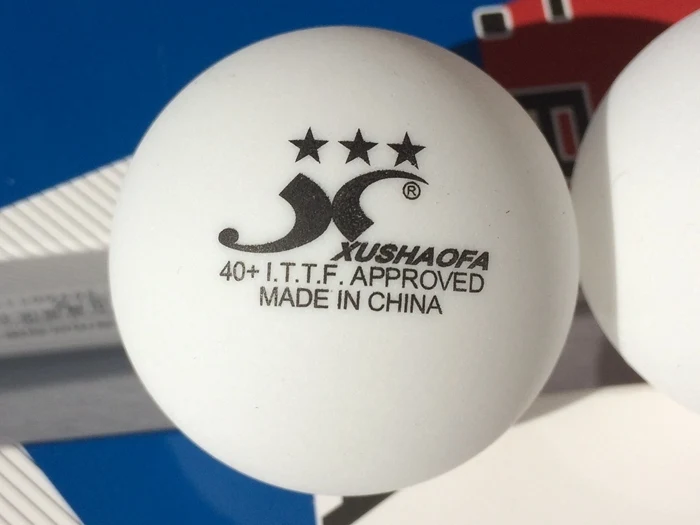 Xushaofa 3-star 40+ G40+ XSF бесшовные ITTF одобренный материал пластик белый поли настольный теннис мяч пинг-понг