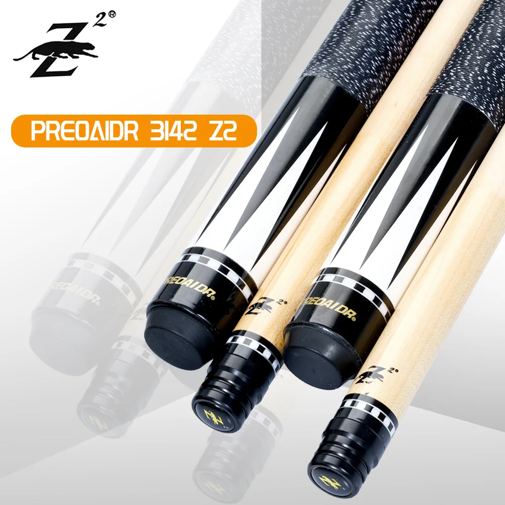 PREOAIDR 3142 Z2 Pool Cue with Perfect Case 10mm 11.5mm 13mm Tip Billiard Stick JK Selected Maple Shaft Billiard
