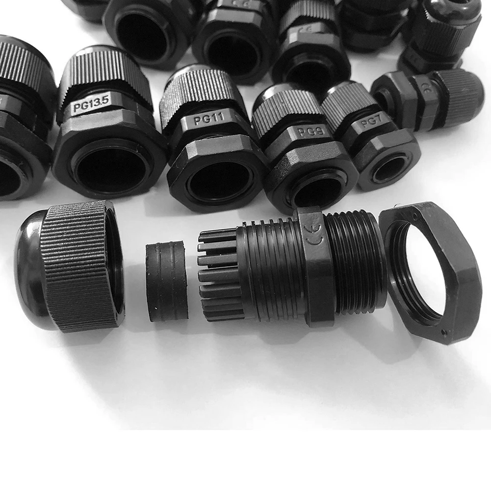 Новинка 2021 20 шт. водонепроницаемые регулируемые Кабельные соединители 3-13 мм PG7 PG9
