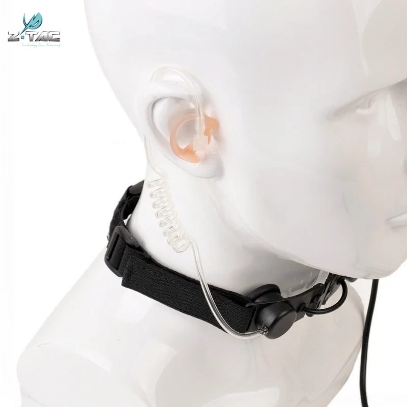 Тактические наушники Z для страйкбола гарнитура с микрофоном Softair военные ZTAC